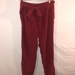 Old Navy High Waisted Fabric Front Tie Pants